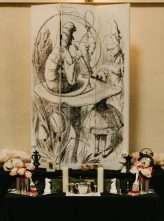 Alice in Wonderland Meets Peaky Blinders LA Warehouse Wedding (78)