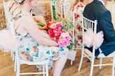 Colourful Flower Explosion Vintage Carousel Wedding 23
