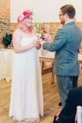 Colourful Flower Explosion Vintage Carousel Wedding 24