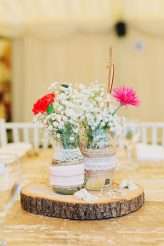 Colourful Flower Explosion Vintage Carousel Wedding 30