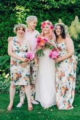 Colourful Flower Explosion Vintage Carousel Wedding 33