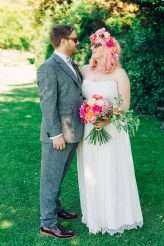 Colourful Flower Explosion Vintage Carousel Wedding 34