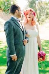 Colourful Flower Explosion Vintage Carousel Wedding 37