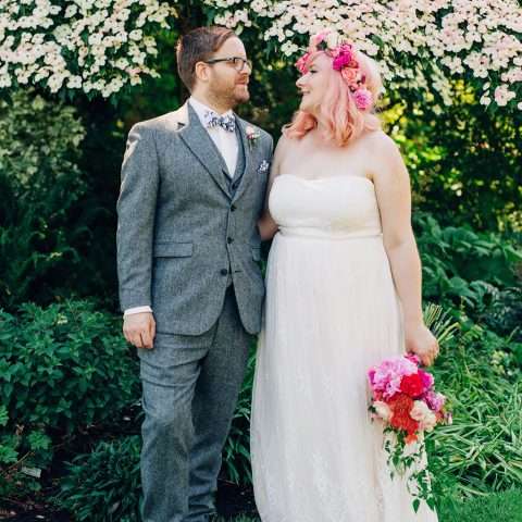 Colourful Flower Explosion Vintage Carousel Wedding 44