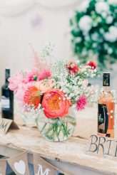 Colourful Flower Explosion Vintage Carousel Wedding 49