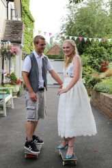 Colourful Intimate Skateboard Wedding 49