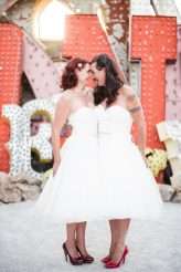 Cross-Dressing Las Vegas Wedding with the Bride & Groom in the Same Dress! (23)