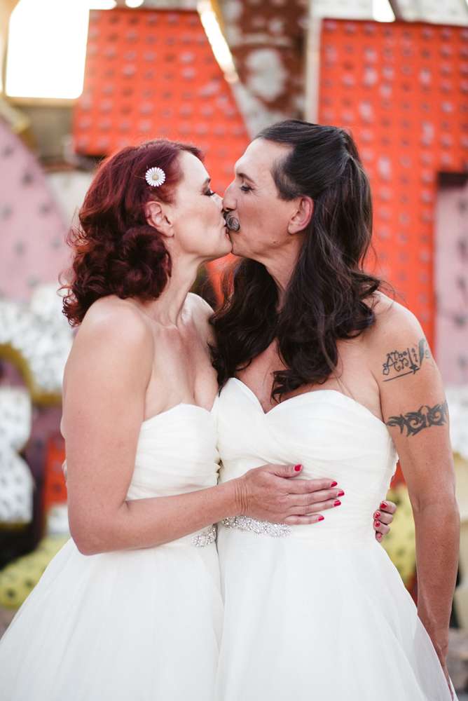 Cross-Dressing Las Vegas Wedding with the Bride & Groom in the