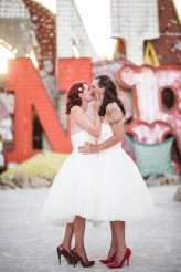 Cross-Dressing Las Vegas Wedding with the Bride & Groom in the Same Dress! (39)