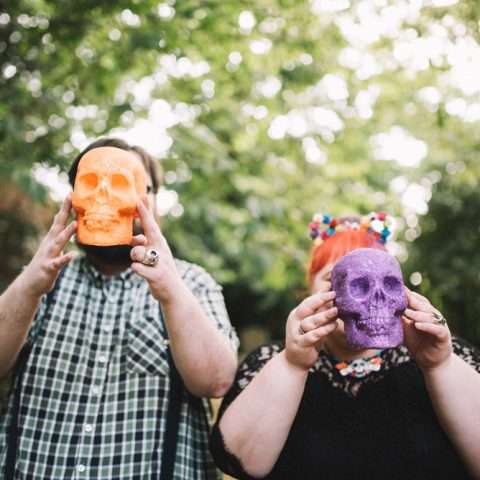 Glitter, Skulls, Flamingos & Sombreros A DIY Day of the Dead Wedding (50)