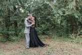 Homemade Farm Wedding with Black Wedding Dress (14)