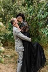 Homemade Farm Wedding with Black Wedding Dress (19)