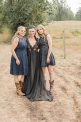 Homemade Farm Wedding with Black Wedding Dress (26)
