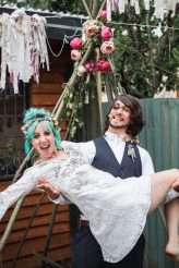 Laid Back Bohemian Garden Wedding with a Barefoot Bride and a £300 Budget! (40)