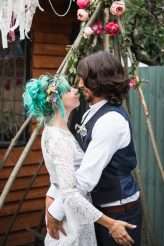 Laid Back Bohemian Garden Wedding with a Barefoot Bride and a £300 Budget! (44)