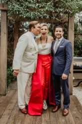 Los Angeles Brunch Wedding with the Bride in a Red Jumpsuit! (13)
