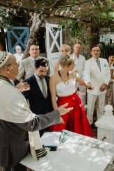 Los Angeles Brunch Wedding with the Bride in a Red Jumpsuit! (17)