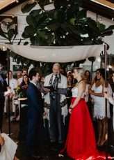 Los Angeles Brunch Wedding with the Bride in a Red Jumpsuit! (19)