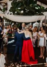 Los Angeles Brunch Wedding with the Bride in a Red Jumpsuit! (22)