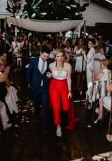 Los Angeles Brunch Wedding with the Bride in a Red Jumpsuit! (23)