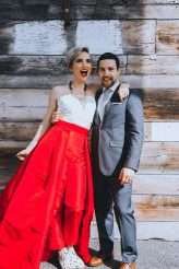 Los Angeles Brunch Wedding with the Bride in a Red Jumpsuit! (36)