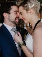 Los Angeles Brunch Wedding with the Bride in a Red Jumpsuit! (38)