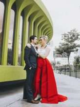 Los Angeles Brunch Wedding with the Bride in a Red Jumpsuit! (7)