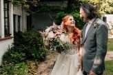 Spiritual Woodland Wedding with Crystals and Sage Stick Smudging 23