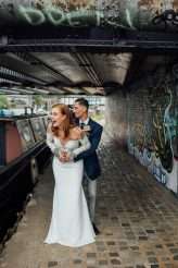 Uber-cool Hackney Wedding with a Canal Boat Arrival (31)