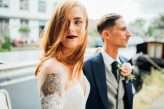 Uber-cool Hackney Wedding with a Canal Boat Arrival (34)