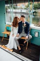 Uber-cool Hackney Wedding with a Canal Boat Arrival (39)