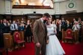 Classic London Wedding with a Bowling Alley Reception, Pizza and All the Power Ballads (14)
