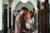 Classic London Wedding with a Bowling Alley Reception, Pizza and All the Power Ballads (17)