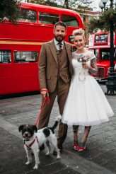 Classic London Wedding with a Bowling Alley Reception, Pizza and All the Power Ballads (21)