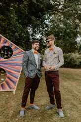 Colourful Bird-Themed Festival Wedding Where EVERYTHING was DIY (18)