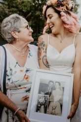 Colourful Bird-Themed Festival Wedding Where EVERYTHING was DIY (44)