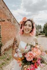 Colourful Bird-Themed Festival Wedding Where EVERYTHING was DIY (48)