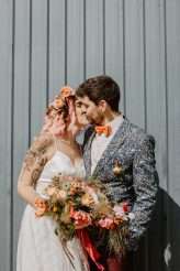 Colourful Bird-Themed Festival Wedding Where EVERYTHING was DIY (49)