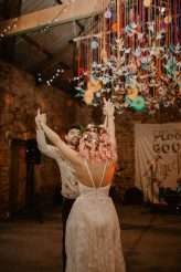 Colourful Bird-Themed Festival Wedding Where EVERYTHING was DIY (62)