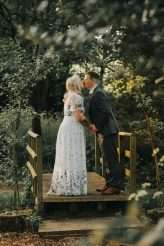 Laid Back Woodland Wedding with an Embroidered Floral Dress (29)