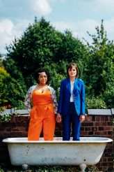 Laidback Pride Themed Barn Wedding with Trinidadian Feast and Colourful Bridal Suits (35)