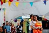 Laidback Pride Themed Barn Wedding with Trinidadian Feast and Colourful Bridal Suits (50)