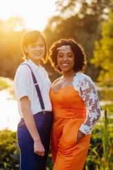Laidback Pride Themed Barn Wedding with Trinidadian Feast and Colourful Bridal Suits (52)