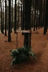 Romantic Moody Autumnal Woodland Wedding 12