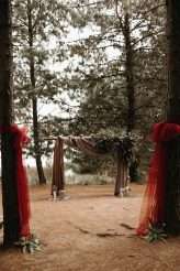 Romantic Moody Autumnal Woodland Wedding 14