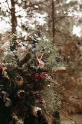 Romantic Moody Autumnal Woodland Wedding 15