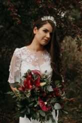 Romantic Moody Autumnal Woodland Wedding 23