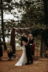 Romantic Moody Autumnal Woodland Wedding 50