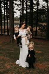 Romantic Moody Autumnal Woodland Wedding 58