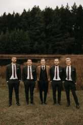 Romantic Moody Autumnal Woodland Wedding 59